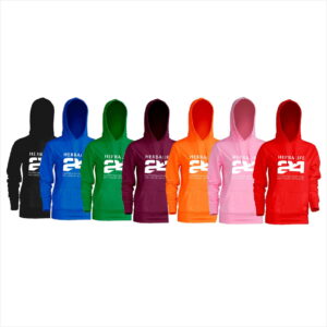 Bluza damska z kapturem i kieszenią kangurkową, nadruk duży Herbalife 24